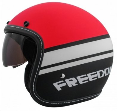 【台中富源】THH T-383A+ FREEDOM 騎士帽 gogoro 偉士牌 重機 哈雷 內建鏡片 安全帽 紅色