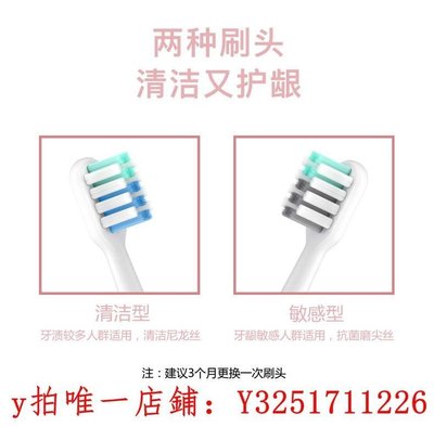 【雅依】適配貝生bet-c01/Dr-Bei C1/C2/S7電動牙刷頭替換小米米家素士
