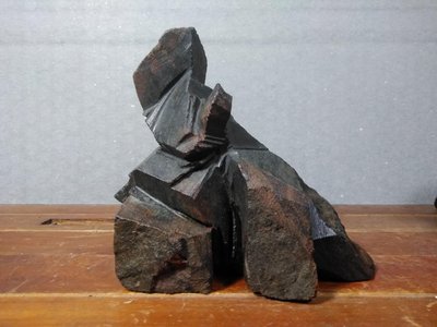 典藏蘇瑞鹿-鐵丸石太極石雕 號令天下