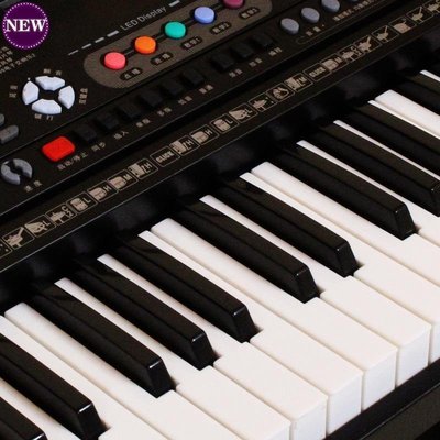 現貨熱銷-新款永美61鍵教學型電子琴 鍵盤亮燈跟彈初學入門YM-7220YP3453