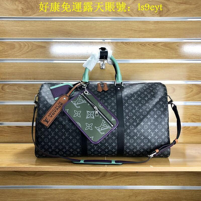 好康Louis Vuitton LV 黑色  Keepall50 旅行袋 M56856