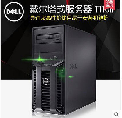 戴爾 Dell PowerEdge T110 II 塔式伺服器 E3-1220V2 8G 500G