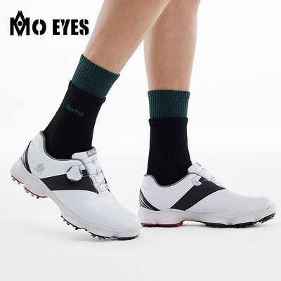 高爾夫服裝 MO EYES魔眼高爾夫襪子男士撞色拼接球襪抗起球運動襪中筒襪男襪