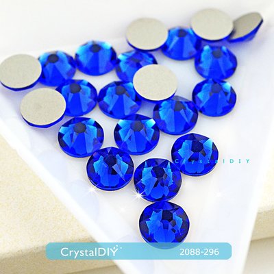CrystalDIY奧地利水晶SW平底石#2088 壯麗藍(296) SS34 (7.2MM) 貼鑽