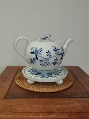德國Meissen梅森藍洋蔥茶壺