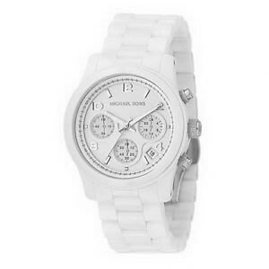 潮品爆款 Michael Kors MK5161 陶瓷 水鑽 三環 手錶 腕錶 經典手錶錶 腕錶 歐美時尚-雙喜生活館