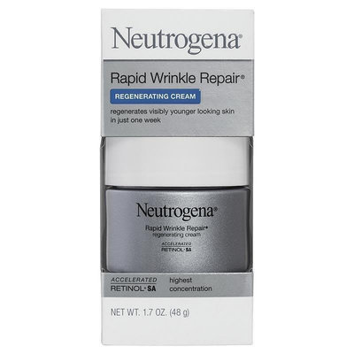 Neutrogena 露得清 A醇無香再生霜 抗皺臉部和頸部霜 無香味保濕霜 日霜 晚霜48.2克