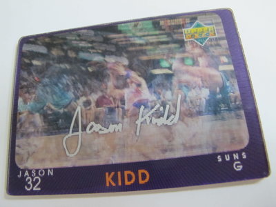 ~Jason Kidd~1997年UD VISION 傑森·基德 NBA球星 簽名版 連續動作 3D動畫卡
