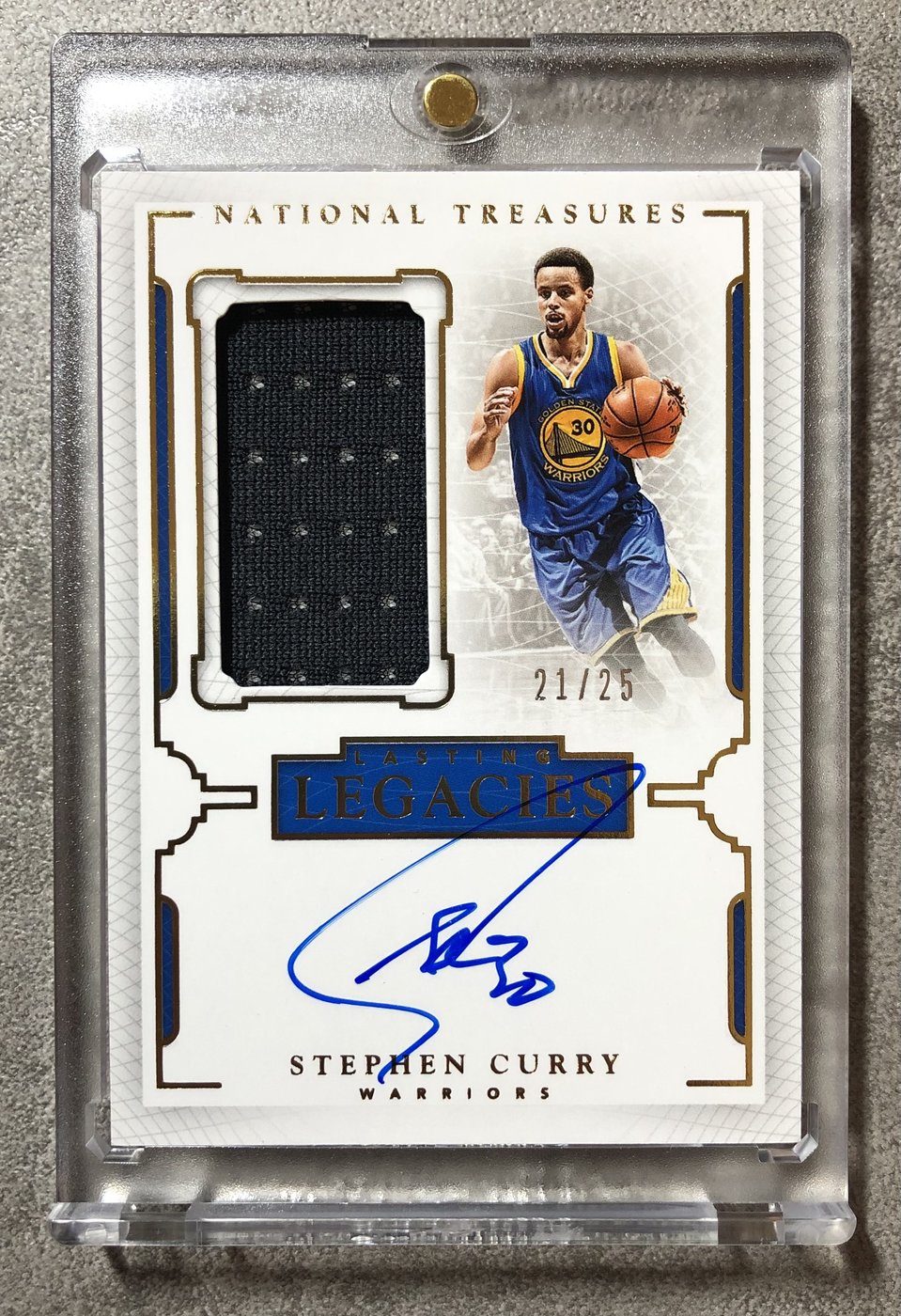 2015-16 National Treasures Stephen Curry Legacies 限量球衣簽名