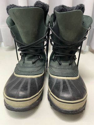 Sorel 雪靴 Caribou Boots 冰熊 黑色 馴鹿靴 防水防滑保暖 中筒毛靴 男靴 US 7