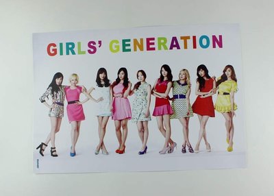 【預購】-少女時代Girls'Generation《海報》 日韓明星 42公分*29公分(一套8張) 房間裝飾生日禮物hb0476