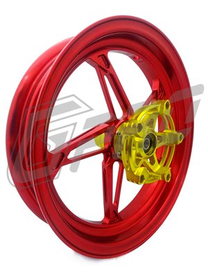 【G-PRO 鋁合金輕量化鍛造輪圈】GPRO 前碟鍛框 『紅』 鋁框 鍛框 輪圈 輪框 機車 速克達