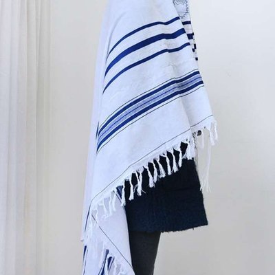 【熱賣下殺價】大號現貨以色列tallit圍巾披巾棉圍巾