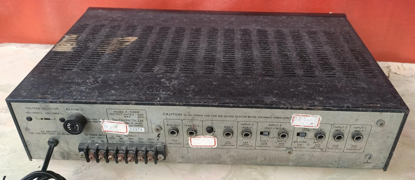 TOA 500 series amplifier 擴大機A- 506M | Yahoo奇摩拍賣