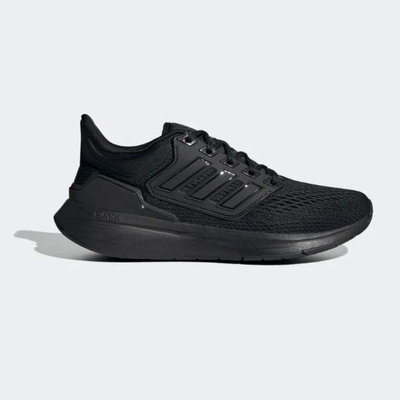 ADIDAS EQ21 女全黑避震慢跑鞋 工作 KAORACER H00545【雅妤潮鞋】