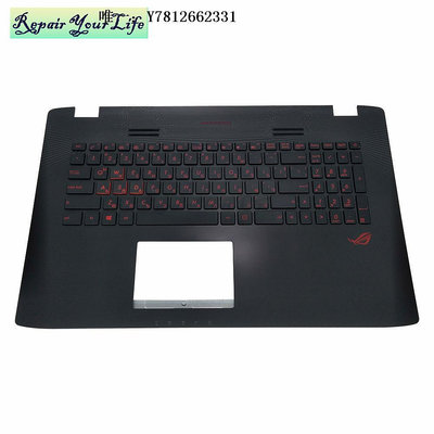 電腦零件華碩 Asus GL752V GL752VL GL752VW 鍵盤 黑色C殼紅字背光 BG筆電配件