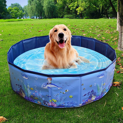 水上設備 游泳 預售 寵物水池 可折疊狗狗洗澡盆兒童戲水海洋池戶外便攜式游樂池