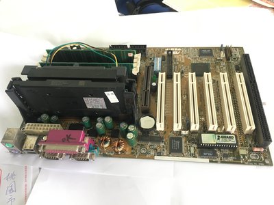 ASUS 華碩主機板  P3B-F 1組 ISA P3-500 CPU 192M 記憶體 黨版整組 良品