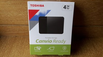 Toshiba Canvio Ready 4TB 2.5吋 USB3.2 外接式行動硬碟/全新品