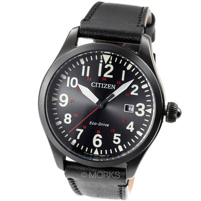 現貨 可自取 CITIZEN BM6835-23E 星辰錶 手錶 42mm 光動能 黑面盤 黑色皮錶帶 男錶女錶
