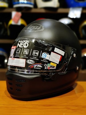 德芯騎士部品屋 Arai RAPIDE-NEO Black Frost 復古全罩式安全帽 公司貨(現場價$16350)
