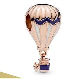 雅格時尚精品代購 Pandora 潘朵拉純 午夜藍色熱氣球旅行串珠  925純銀 Charms 美國代購