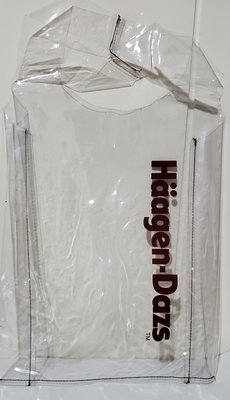 全新    哈根達斯透明果凍袋   環保購物袋    材質  PVC   尺寸  53 X 29 X 9