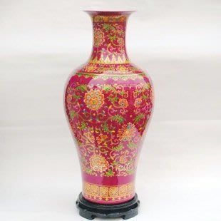 INPHIC-ZF-D169 景德鎮 粉彩 陶瓷 蓮藤落地大花瓶 工藝品 擺飾裝飾