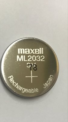 【AI電子】Maxell ML2032 3V 可充式 充電式 鋰電池