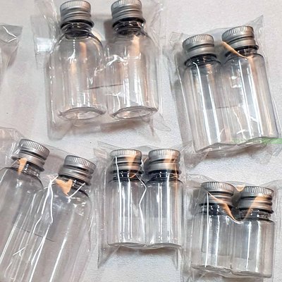 西西手工藝材料 鋁蓋塑膠瓶組25ml/30ml 浮油花 樣品瓶 塑膠漂流瓶 許願瓶 攜帶方便 天氣瓶 星空瓶 滿額免運