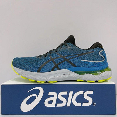 ASICS GEL-NIMBUS 24 男生 藍色 透氣 舒適 緩震 運動 慢跑鞋 1011B359-003