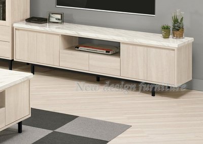 【N D Furniture】台南在地家具-木心板刷白木紋200cm人造石面電視櫃/矮櫃/長櫃MC