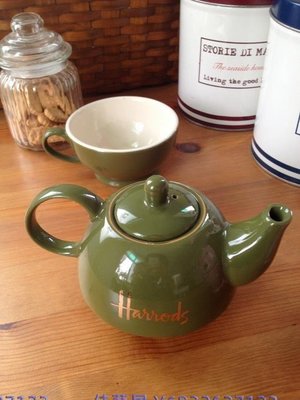 英國哈羅德陶瓷harrods保溫茶具套裝馬克杯情侶杯咖啡杯茶壺小狗-佳藝居