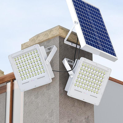 太陽能燈 新款太陽能戶外庭院燈一拖二1000W超亮大功率家用室內照明路燈