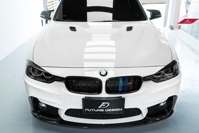 【政銓企業有限公司】BMW F30 台製M3保桿 專用 P款三件式  卡夢 前下巴 現貨供應 免費安裝320 328