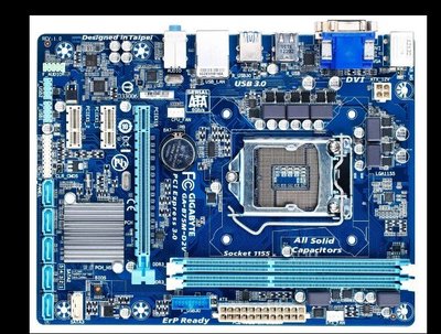 電腦雜貨店→技嘉GA-B75M-D2V主機板 (1155 顯示 DDR3 B75)二手良品 $500