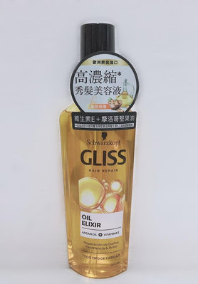 全新 Schwarzkopf 施華蔻 GLISS極致滋潤修護髮油 75ml