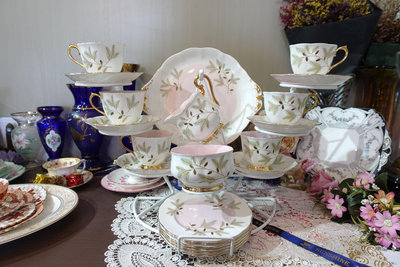 【Sunshine Antiques】Royal Albert - Braemar 英國骨瓷 下午茶 茶杯組 咖啡杯組