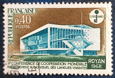 [QBo小賣場] 法國 1968 第五屆世界合作會議 1全 #636
