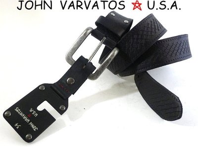 獨家商品◎全新100%美國正品John Varvatos star U.S.A鉚釘單層真皮帶◎(共二色)