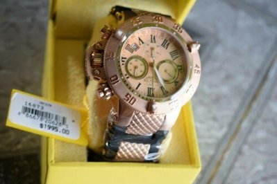 《大男人》Invicta #6873瑞士大錶徑50MM個性潛水錶，特殊錶冠設計，玫瑰金非常漂亮(本賣場全現貨)