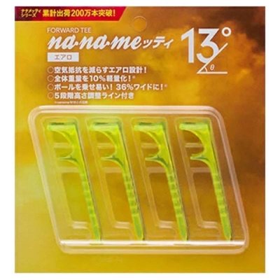 青松高爾夫日本NANAME傾斜TEE 13°黃色 73mm $380元