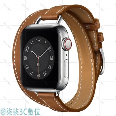 『柒柒3C數位』愛馬仕同款 雙圈錶帶 Apple Watch錶帶 iwatch 5 6 7代 替換帶 45mm/40/42/44mm