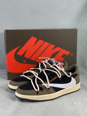 NIKE AIR JORDAN 1 LOW X TRAVIS SCOTT 聯名 低筒 男女鞋CQ4277-001【ADIDAS x NIKE】