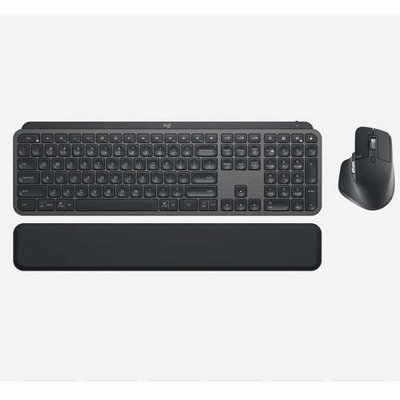 羅技Logitech MX KEYS COMBO 商用無線鍵盤滑鼠組(石墨黑)【風和資訊】