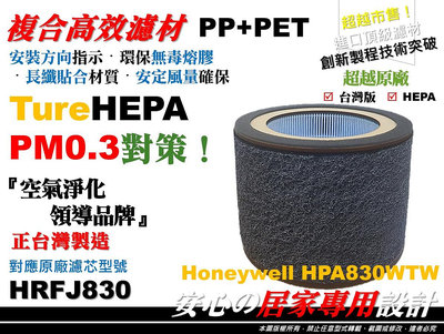 【醫用級 抗菌】Honeywell HPA830WTW 濾芯 淨香氛 空氣清淨機 濾心 前置活性碳濾網 HRFJ830