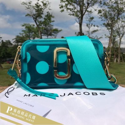 雅格時尚精品代購MARC JACOBS MJ 果凍藍相機包 斜背包 時尚新寵 美國代購