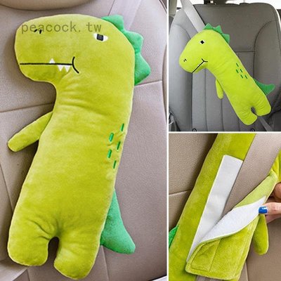 韓國汽車安全帶護肩套 玩具抱枕卡通可愛內飾兒童安全固定器防勒脖-概念汽車
