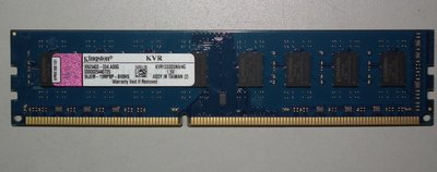 4G金士頓DDR3-1333記憶體4GB寬版PC3-10600U雙面顆粒2RX8桌機1.5V KINGSTON藍色PCB