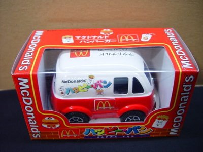 變形金剛*日本TAMI-X 2000年出品 麥當勞 McDonald's懷舊 HAPPY VAN 歡樂 胖卡 童玩 鐵皮玩具